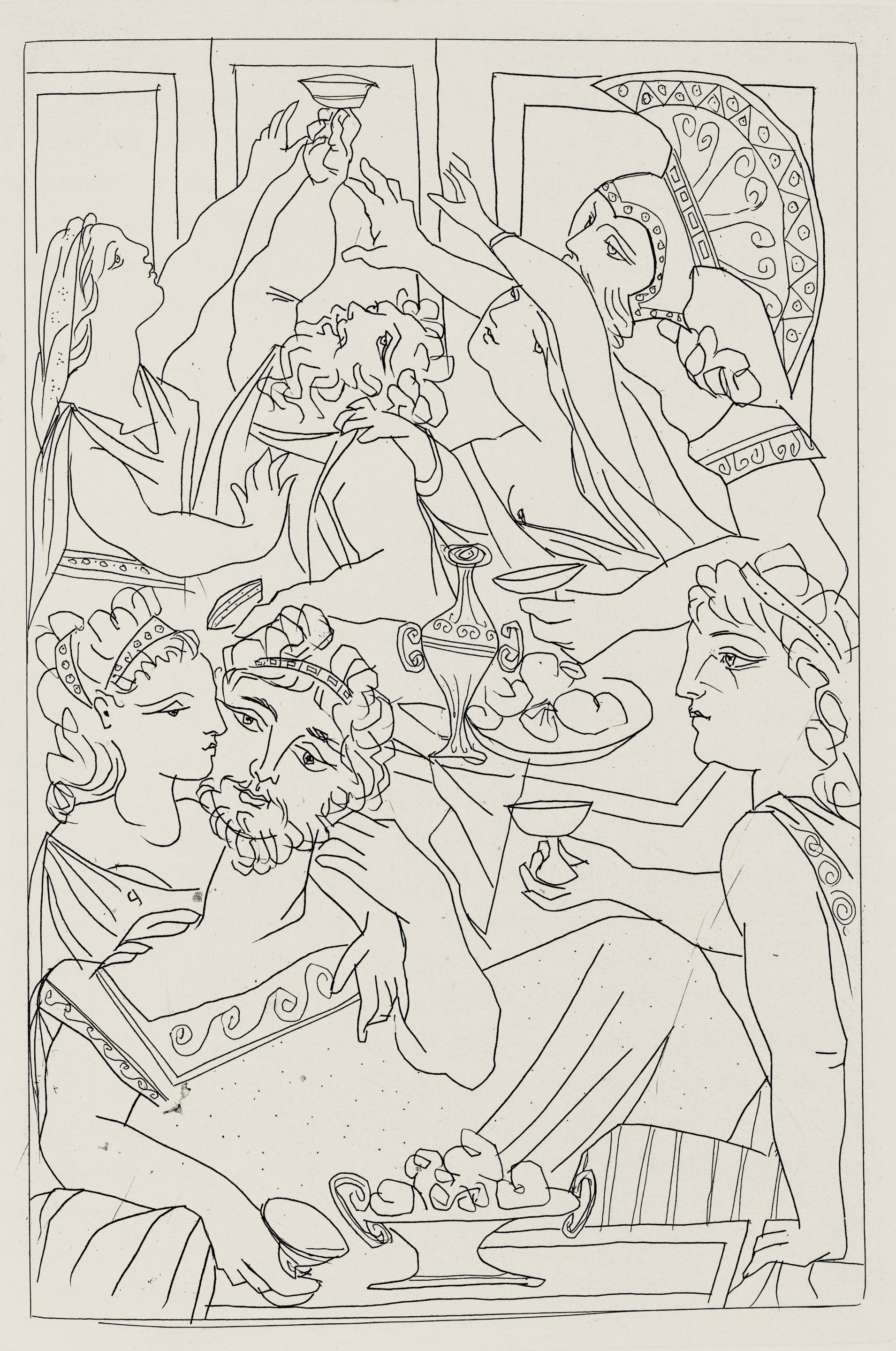 Le Banquet (Bloch 267-272; Cramer 24), Lysistrata, Pablo Picasso
