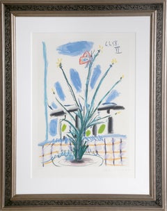 Le Bouquet, kubistische Lithographie von Pablo Picasso