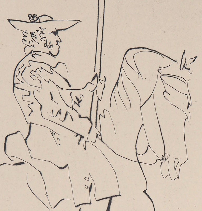 Le Carmen Des Carmen, 1960 - Original etching - Beige Figurative Print by Pablo Picasso