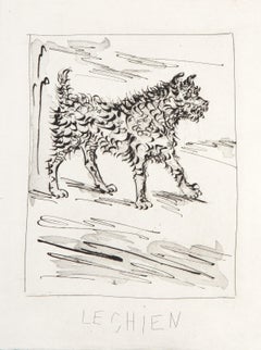 Vintage Le Chien, Etching by Pablo Picasso