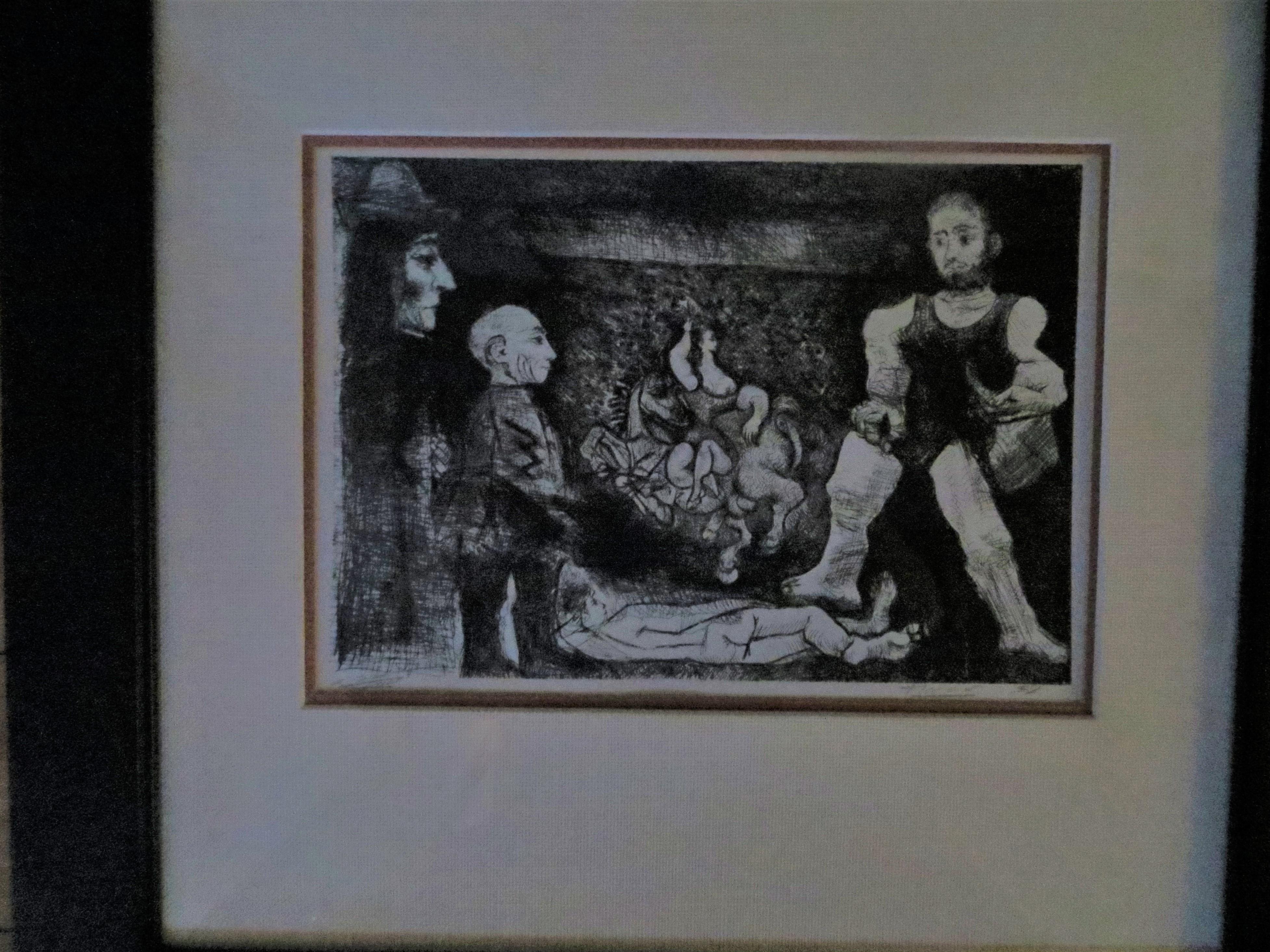 Le Clou du Spectacle  After   Picasso Engraving For Sale 1