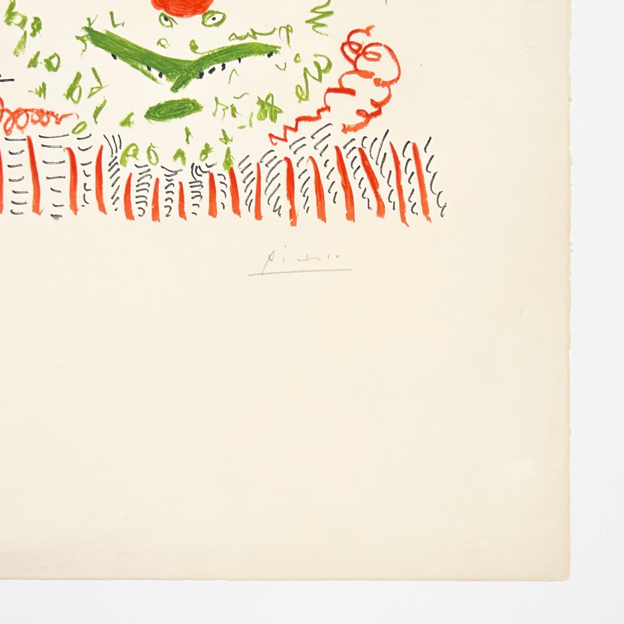 Le Clown - Cubist Print by Pablo Picasso