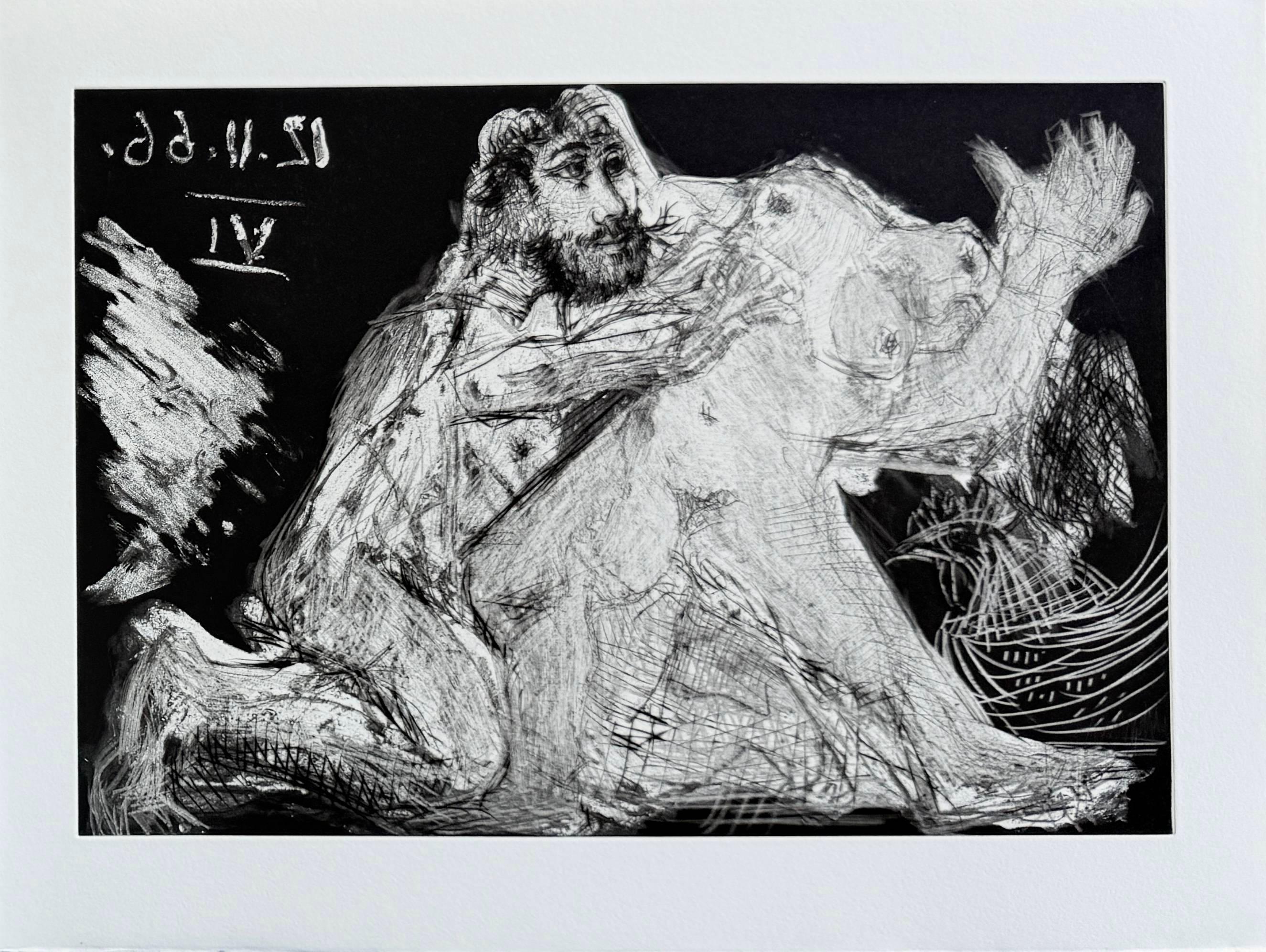 Le cocu magnifique - Gris Print par Pablo Picasso