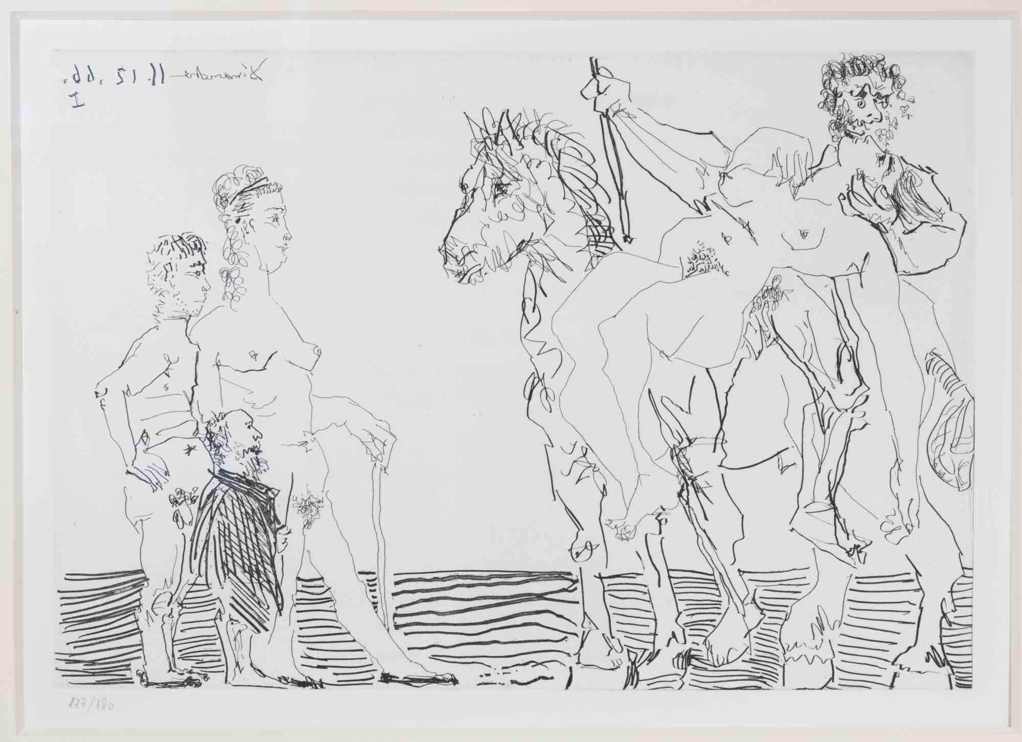 Le Cocu Magnifique - Etching by Pablo Picasso - 1968