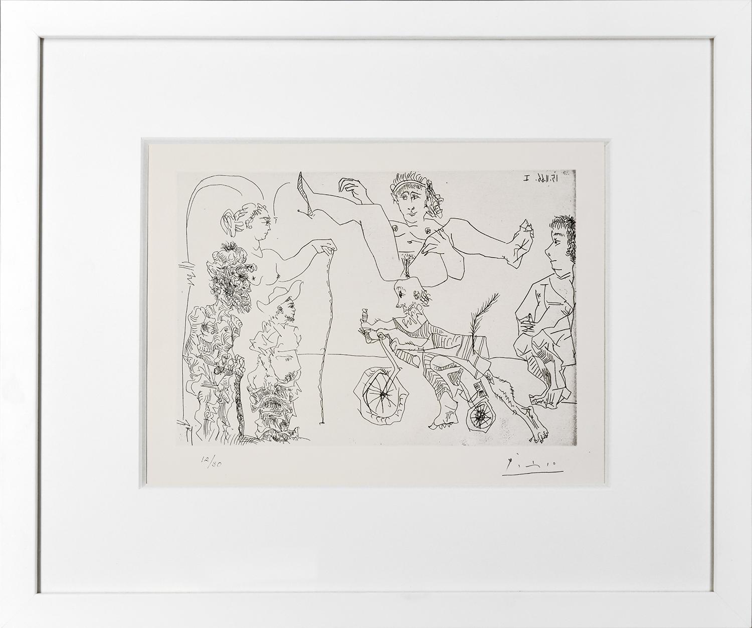 Le Cocu Magnifique (The Magnificent Cuckold) Plate 5, 1968 - Print by Pablo Picasso