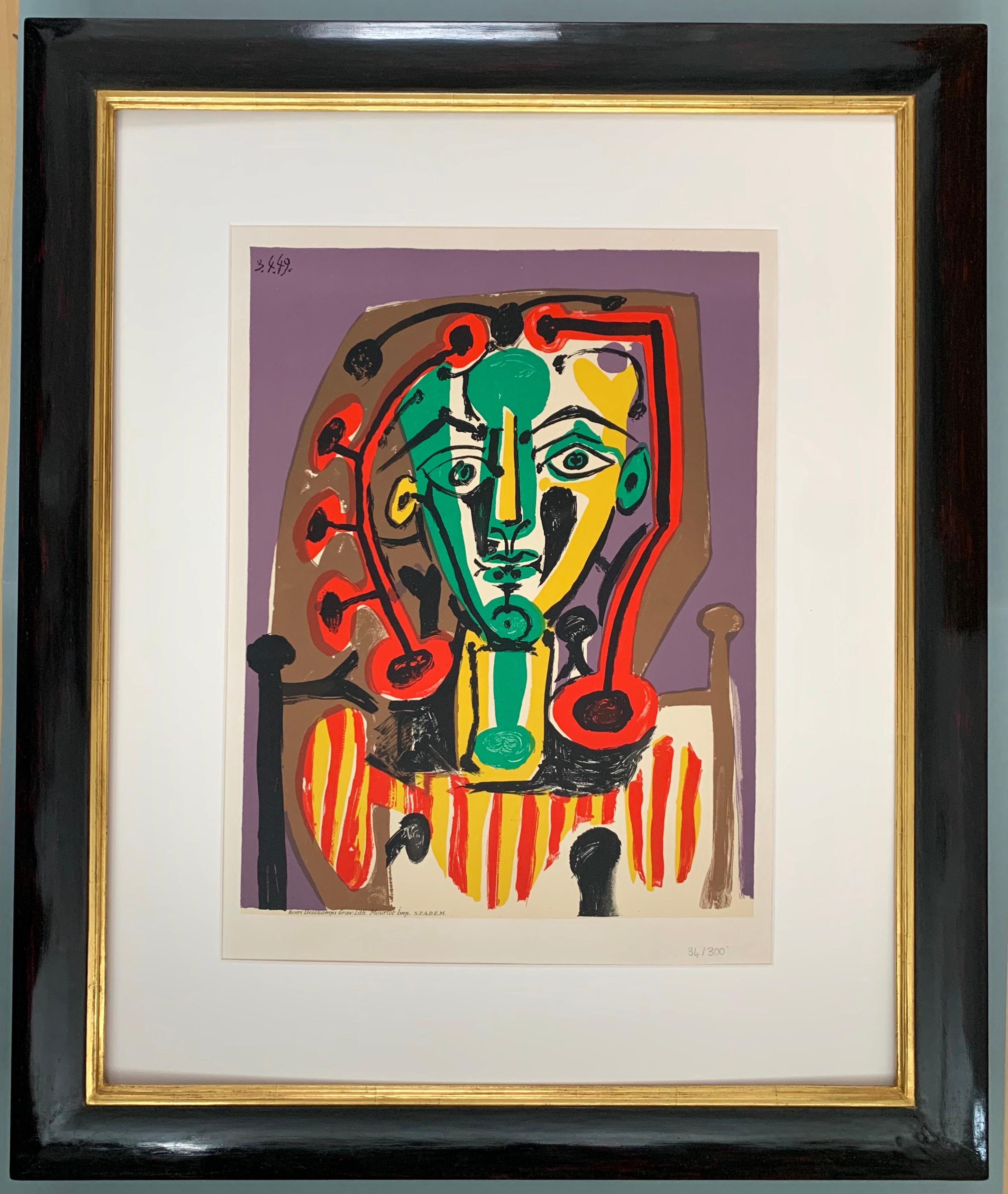 Le Corsage Rayé - Print by Pablo Picasso