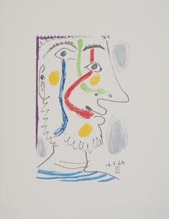 Le Goût du Bonheur : Cubist Sailor man - Lithograph