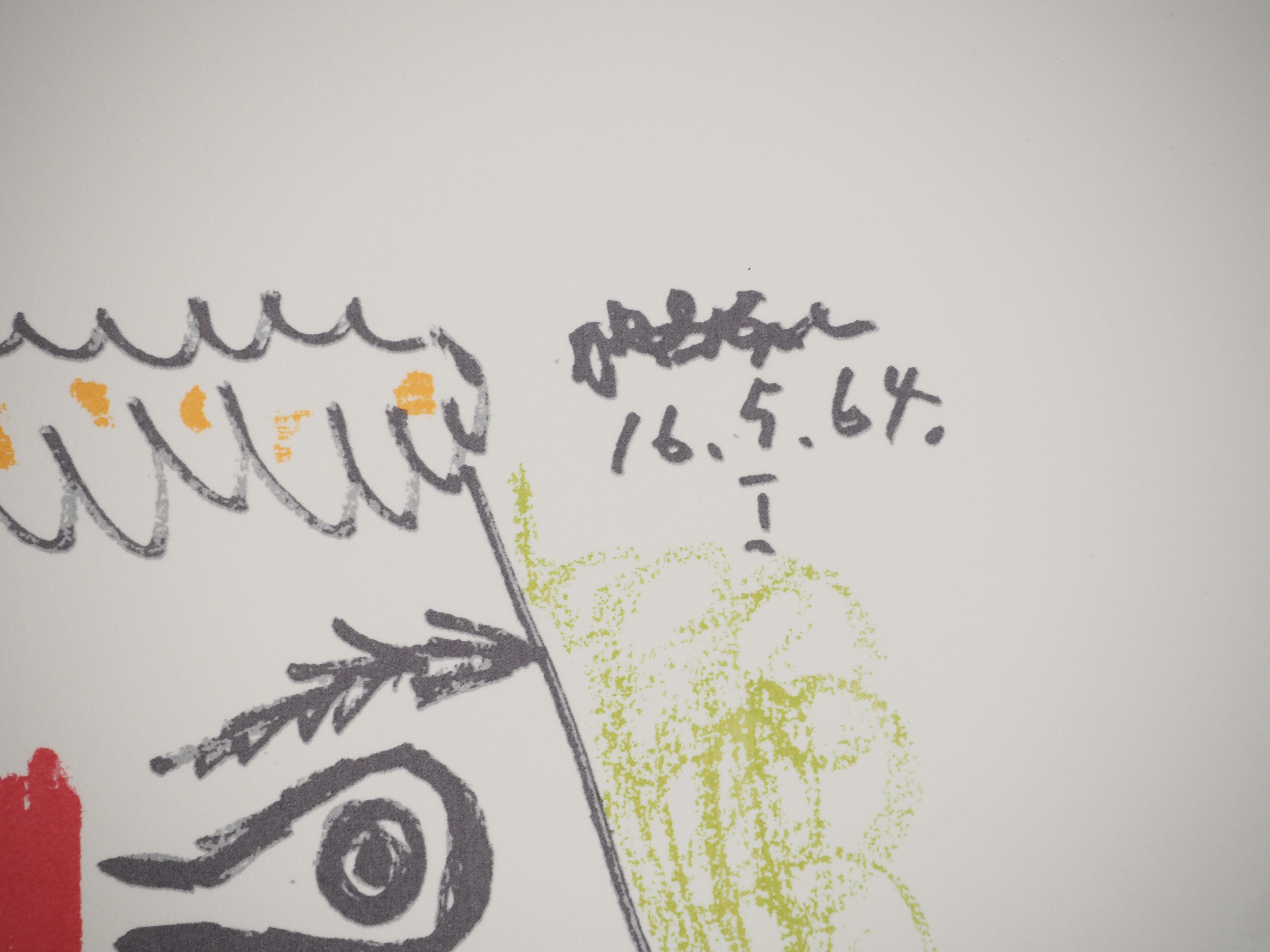 Le Goût du Bonheur : The long haired man - Lithograph - Modern Print by Pablo Picasso