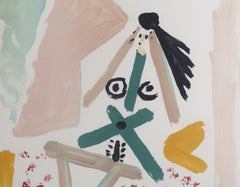 Le Modele dans l'Atelier, Cubist Lithograph After Pablo Picasso