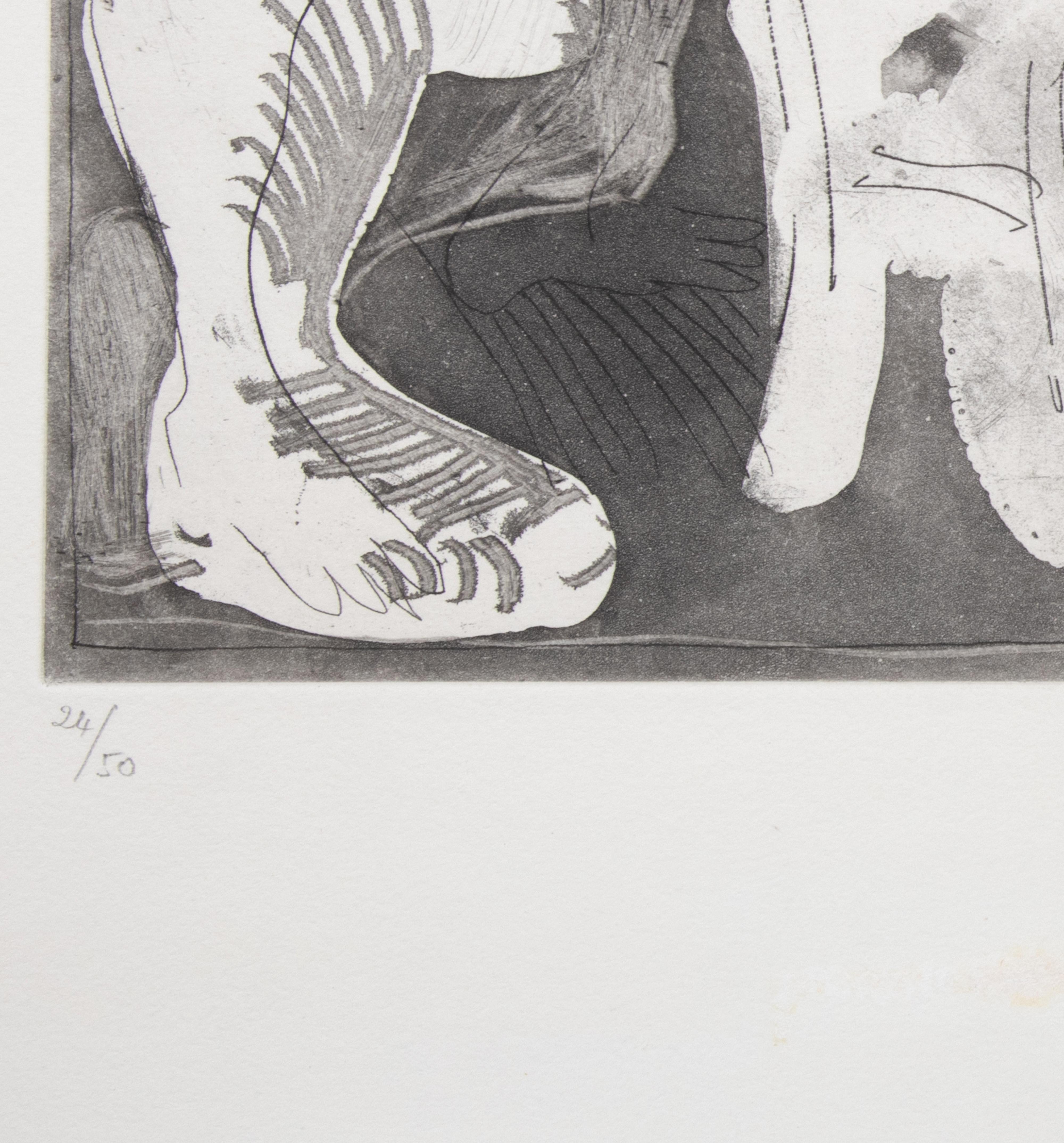 Le Modèle et son Peintre - Etching by Pablo Picasso - 1963 For Sale 3
