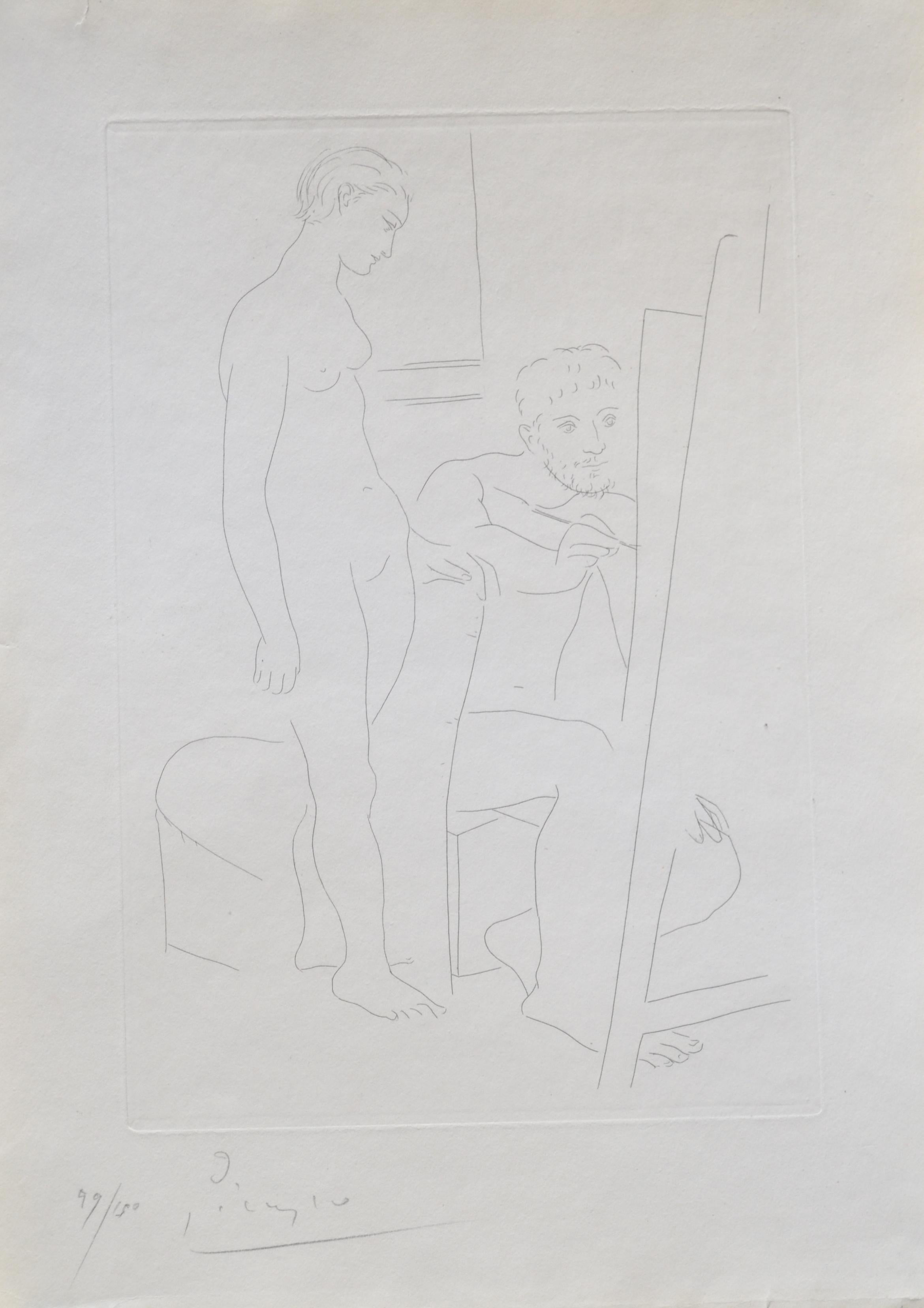 Le Modele Nu (B78) - Print by Pablo Picasso