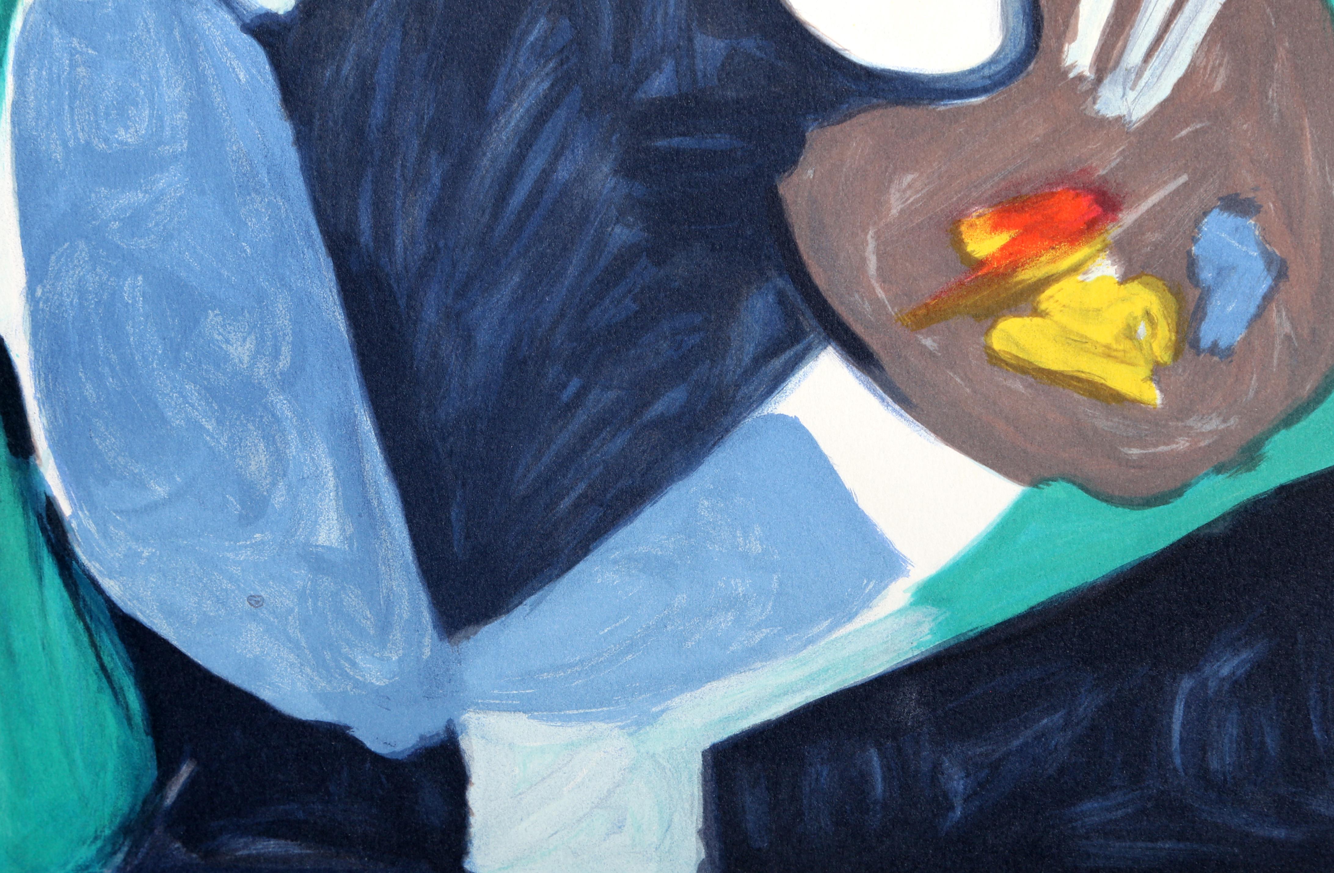 Le Peintre, lithographie cubiste d'après Pablo Picasso en vente 2