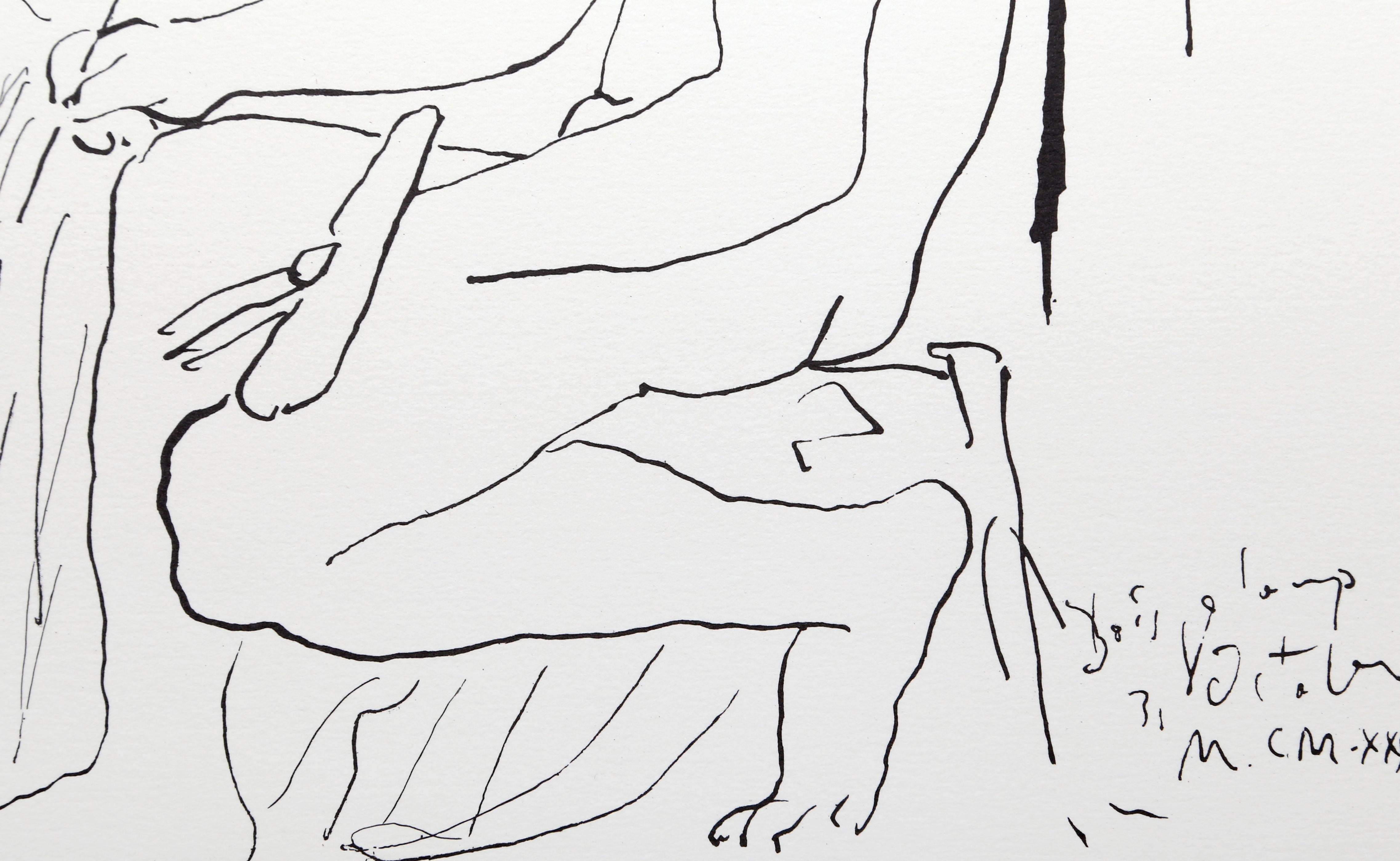 Le peintre et son model, kubistische Lithographie von Pablo Picasso im Angebot 1