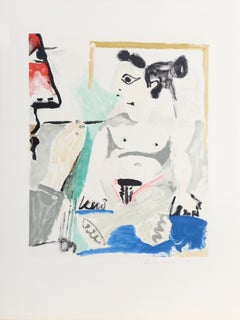 Le Peintre et son Modèle, Cubist Lithograph by Pablo Picasso