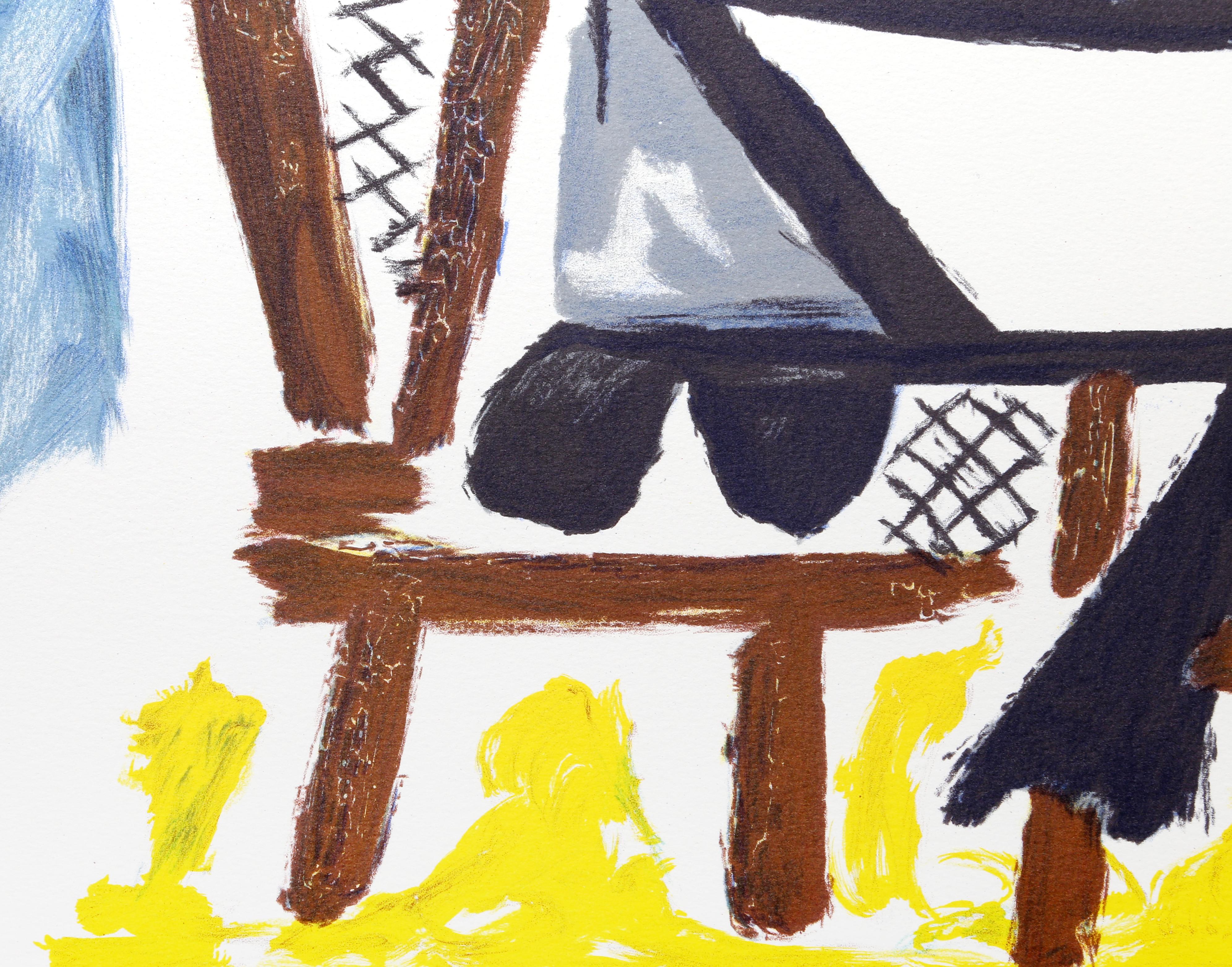 Le peintre et son modele, Cubist Lithograph after Pablo Picasso For Sale 1