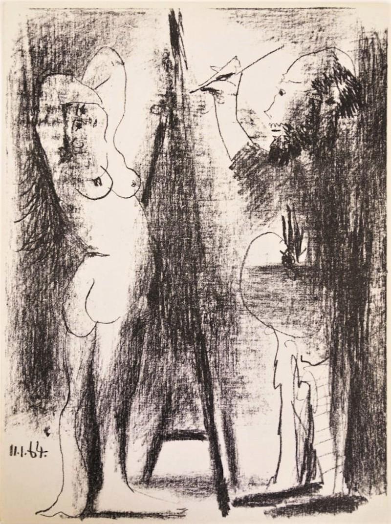 Pablo Picasso Figurative Print - Le Peintre et Son Modèle