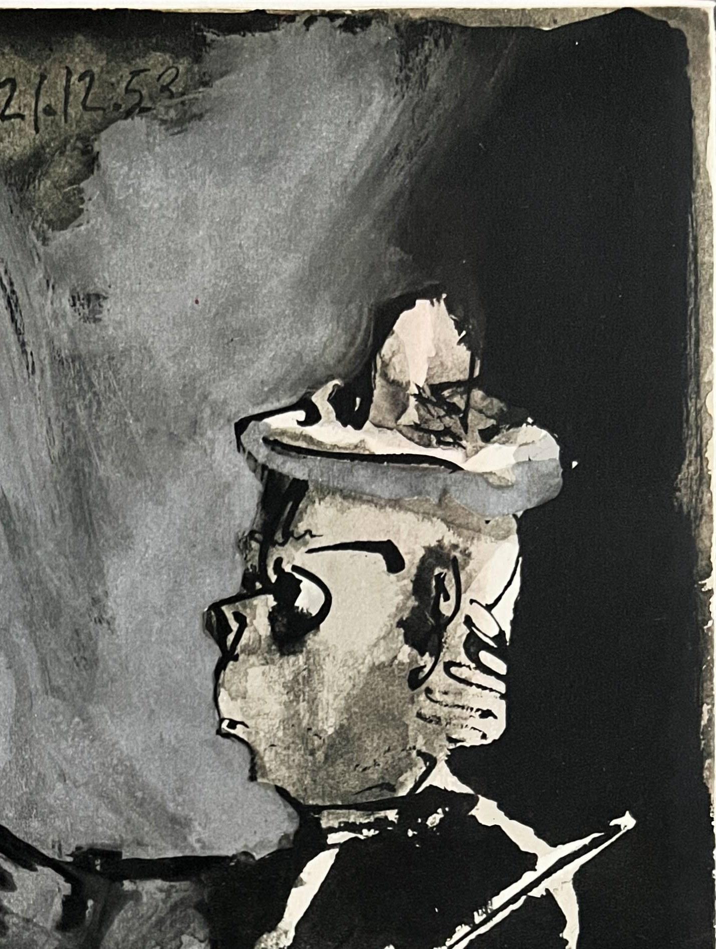 Der Pianist und sein Modell II (Moderne), Print, von Pablo Picasso