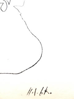 "Le Peintre et son Modèle" - Original Lithograph