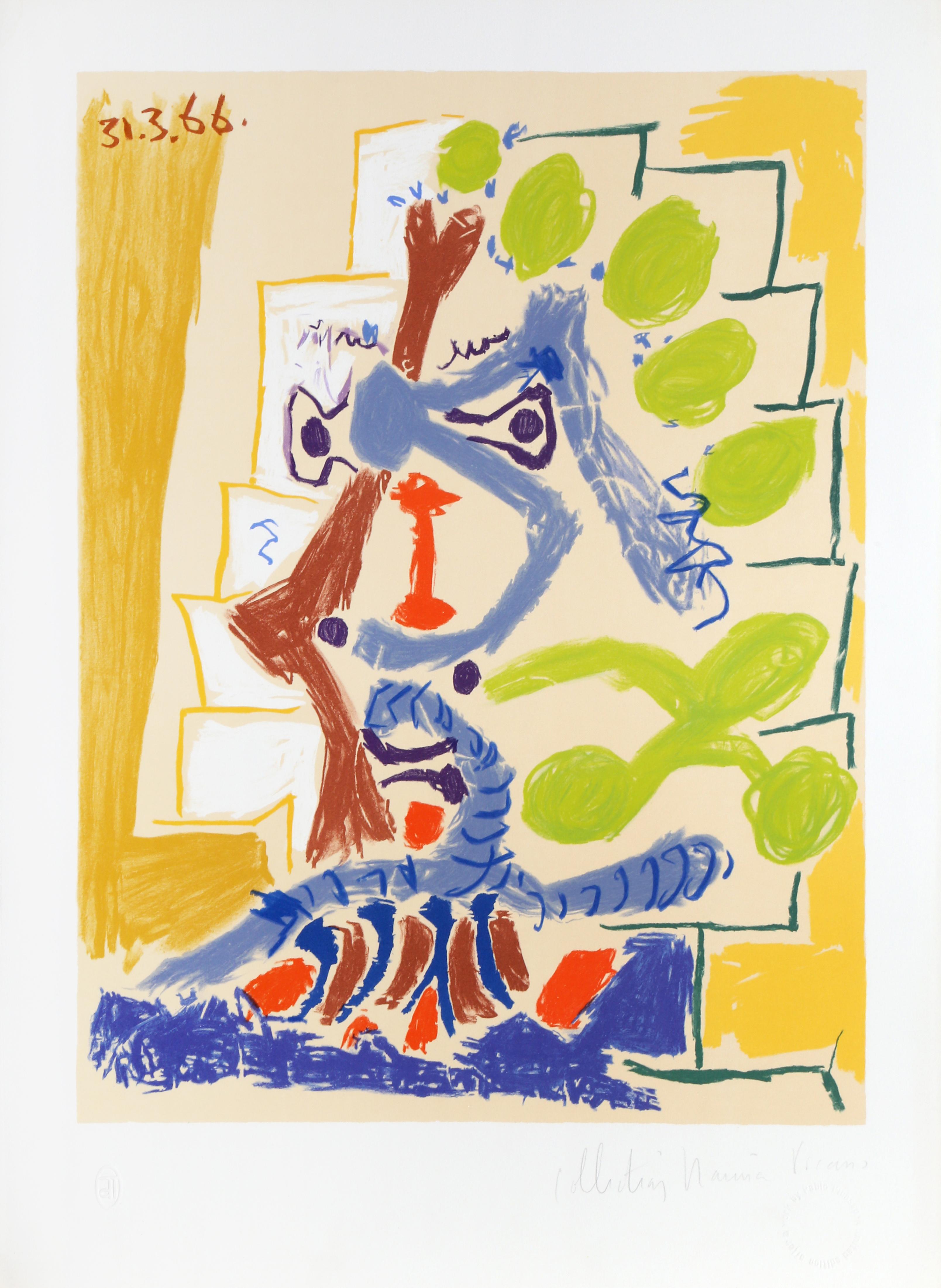 Pablo Picasso Abstract Print - Le Peintre