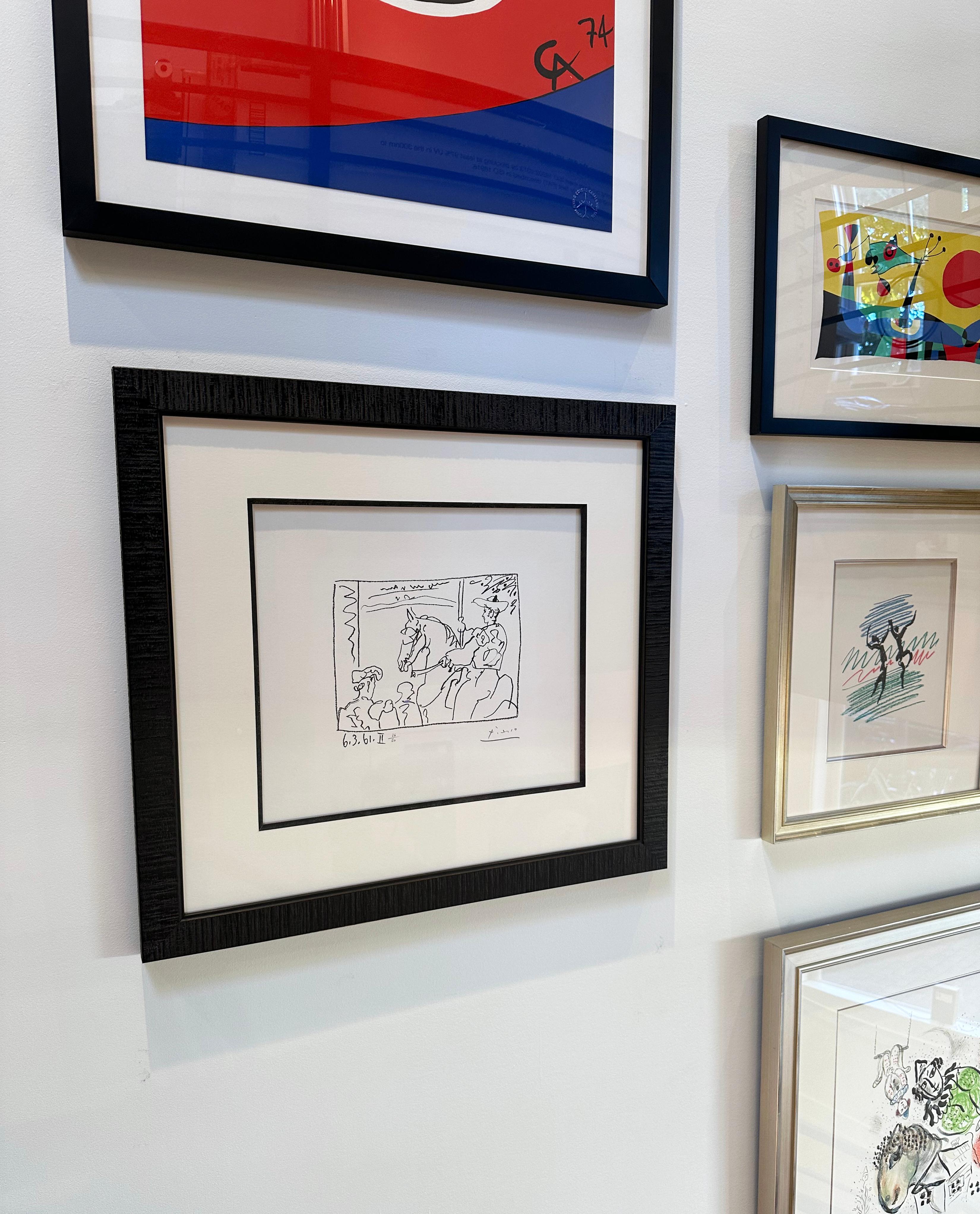 Artist: Pablo Picasso
Title: Le Picador
Medium: Lithograph
Date: 1961
Edition: 26/50
Frame Size: 22 3/4