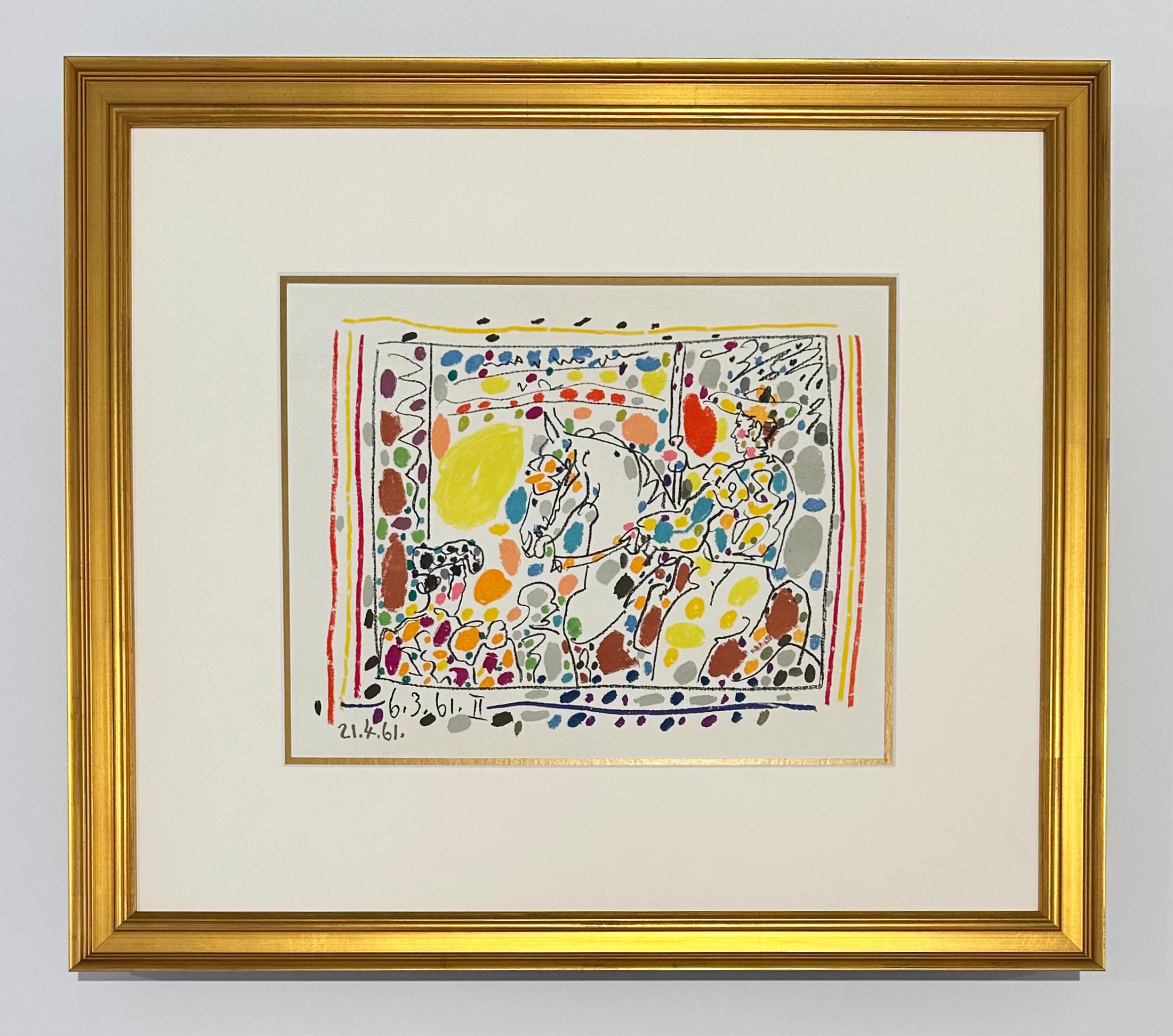 Le Picador (II), de A Los Toros avec Picasso - Print de Pablo Picasso