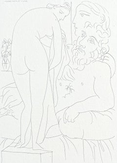 Picasso, Le Repos du Sculpteur devant un Nu à la Draperie (después)