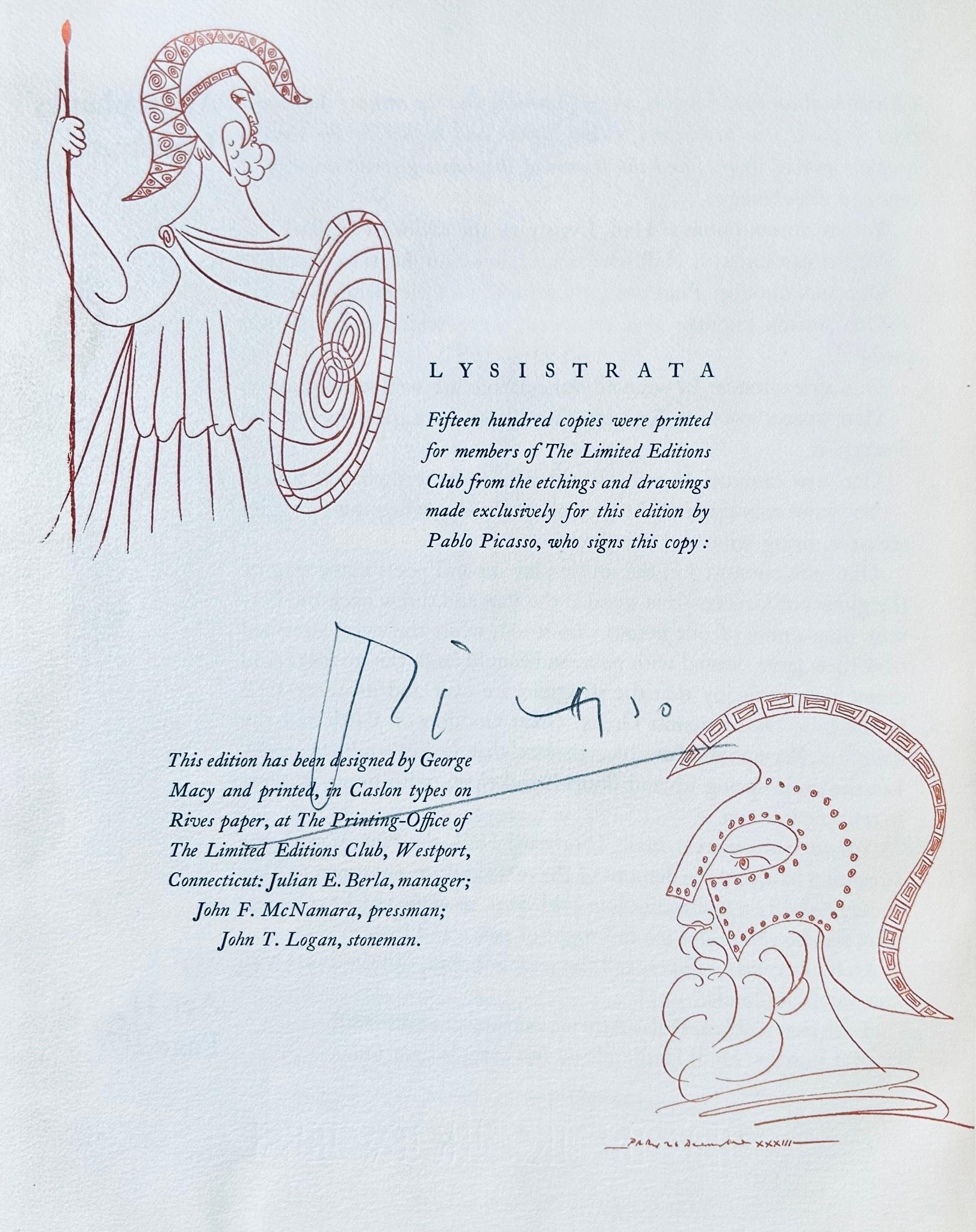 Le Serment des femmes (Bloch 267-272; Cramer 24), Lysistrata, Pablo Picasso For Sale 6