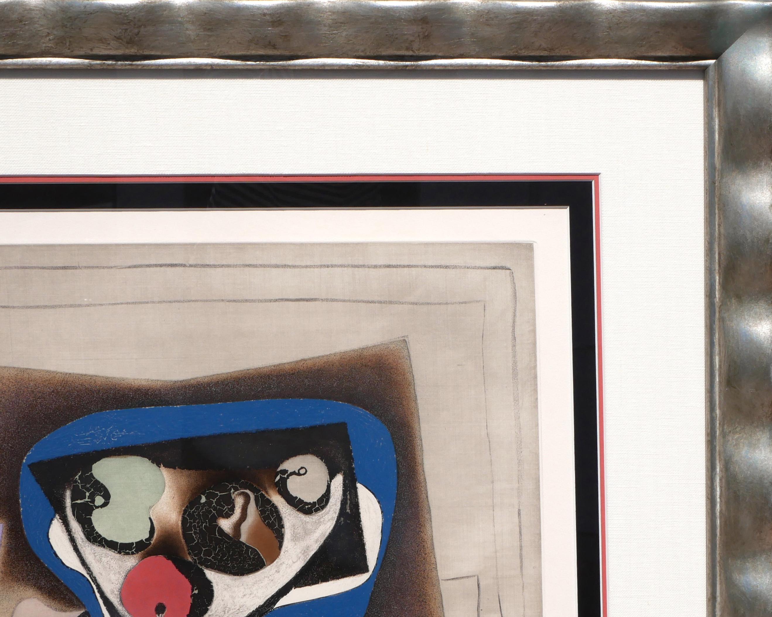 “Le Verre d’Absinthe” Modern Cubist Interior Sill Life Etching & Aquatint 1