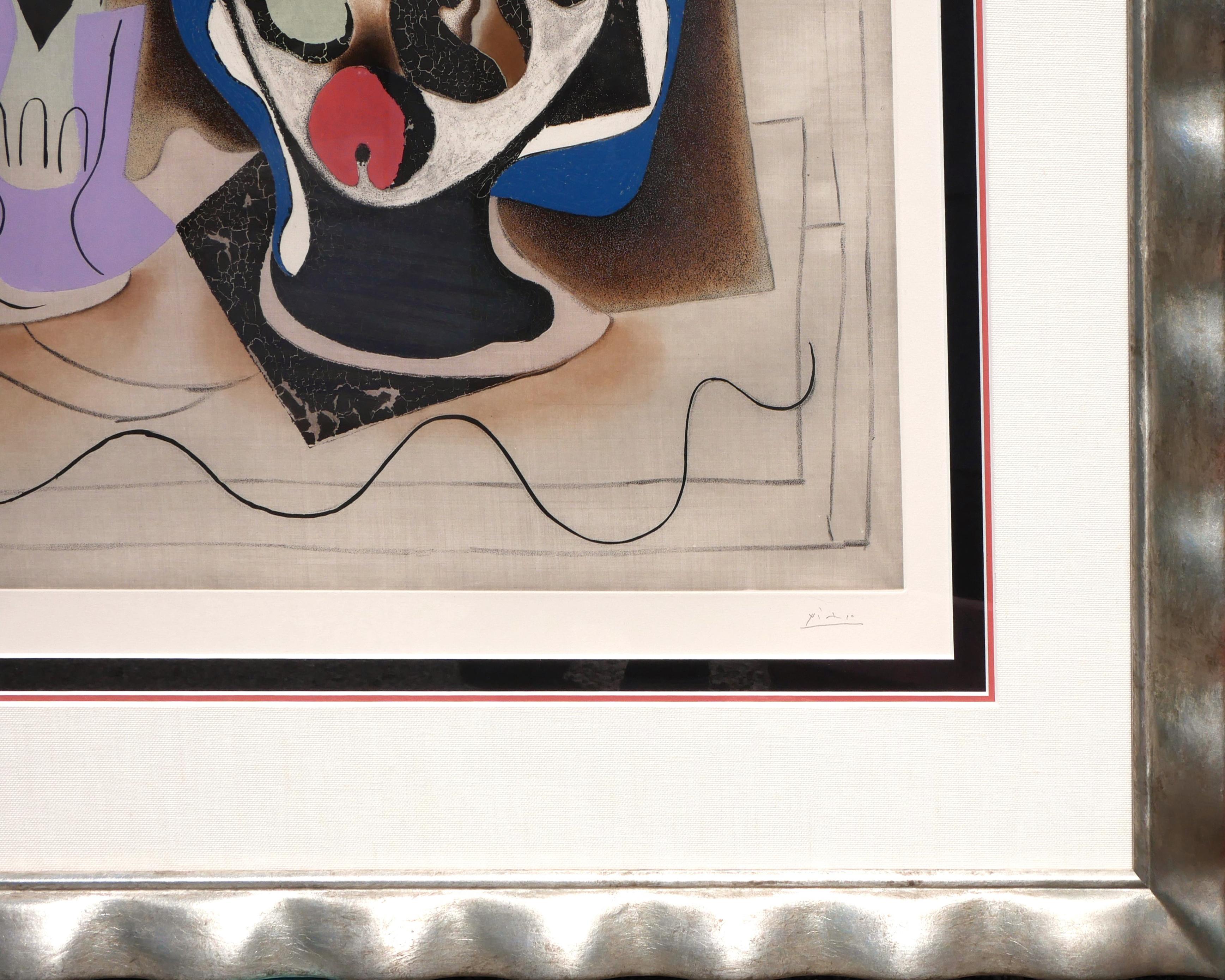 “Le Verre d’Absinthe” Modern Cubist Interior Sill Life Etching & Aquatint 2