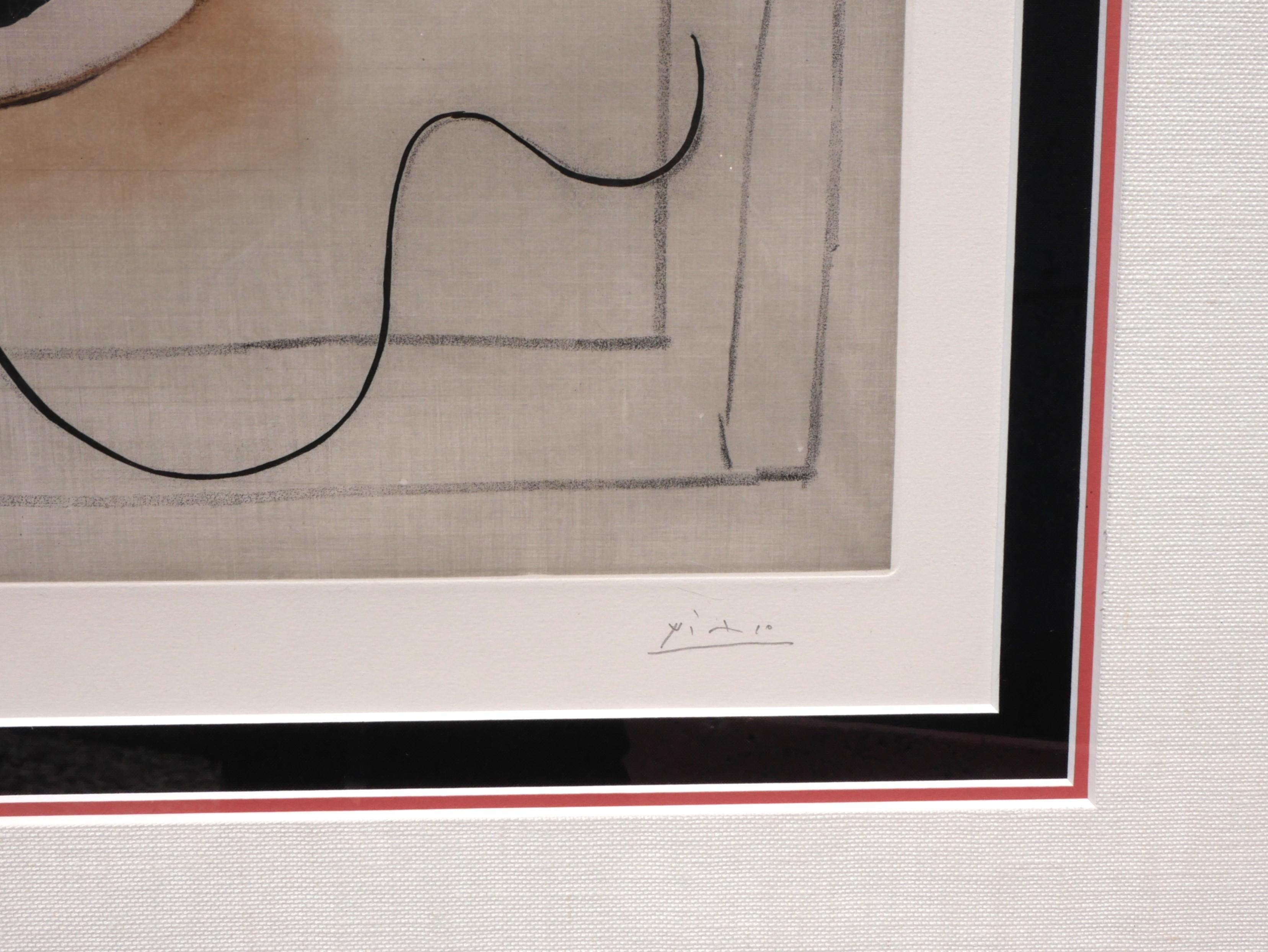 “Le Verre d’Absinthe” Modern Cubist Interior Sill Life Etching & Aquatint 4