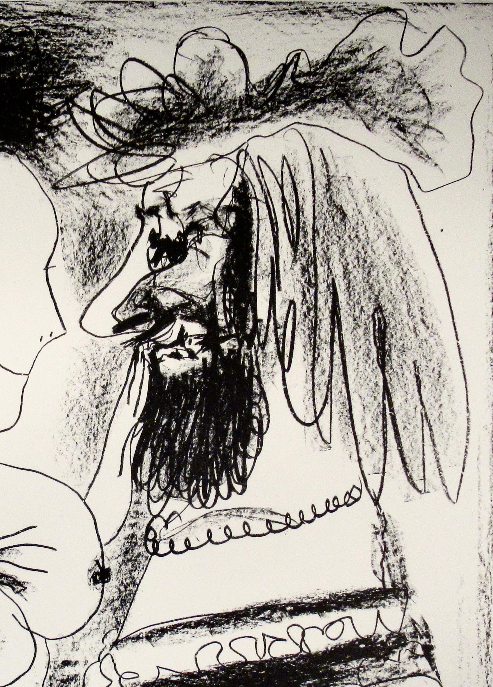 Le Vieux Roi - Beige Figurative Print by Pablo Picasso