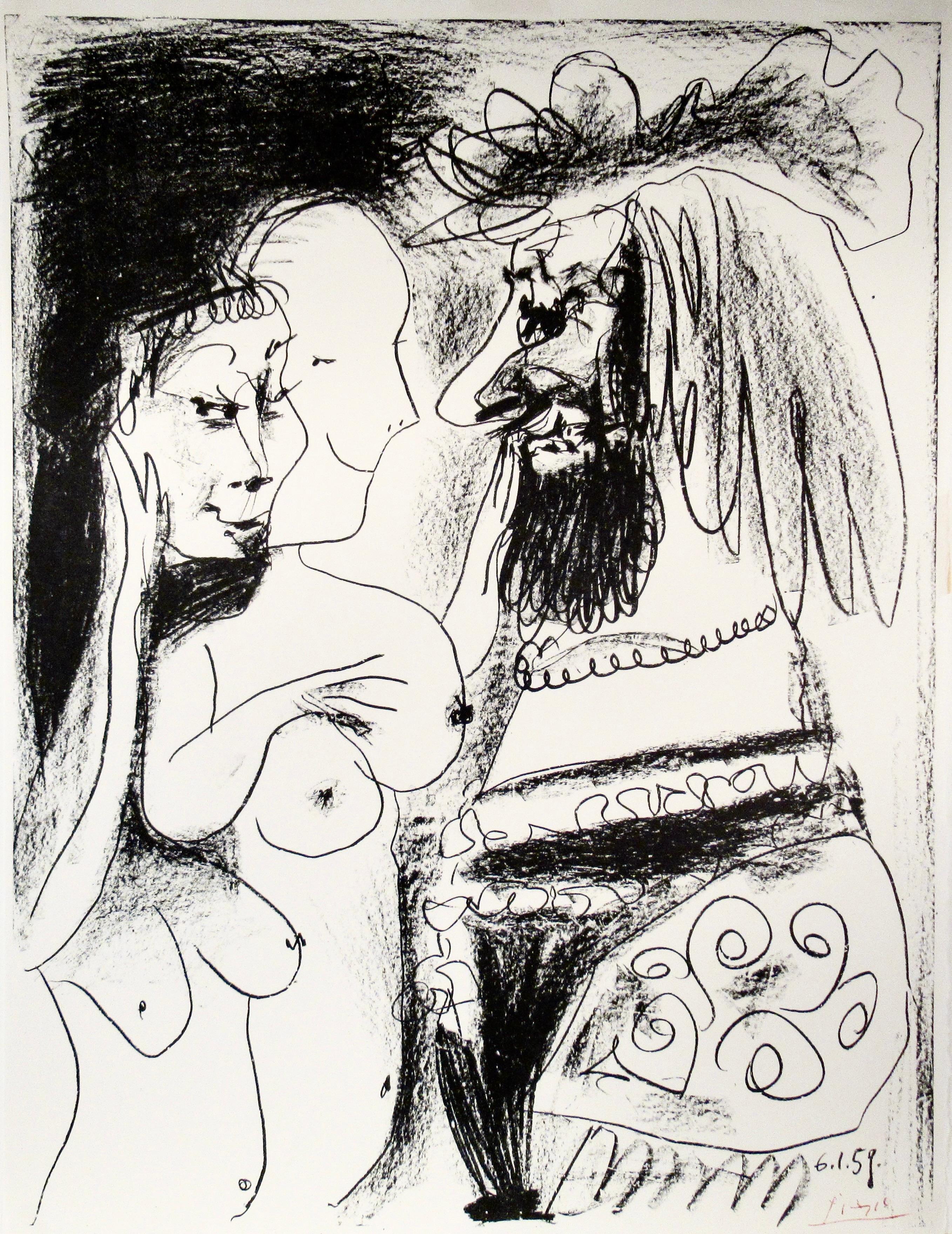 Pablo Picasso Figurative Print - Le Vieux Roi