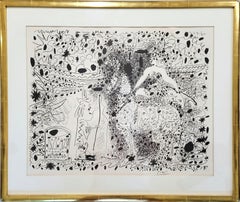 L'Écuyère (The Horsewoman) /// Pablo Picasso Lithograph Circus Modern Abstract