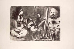 Les Bleus de Barcelone - Acquaforte di Pablo Picasso - 1963