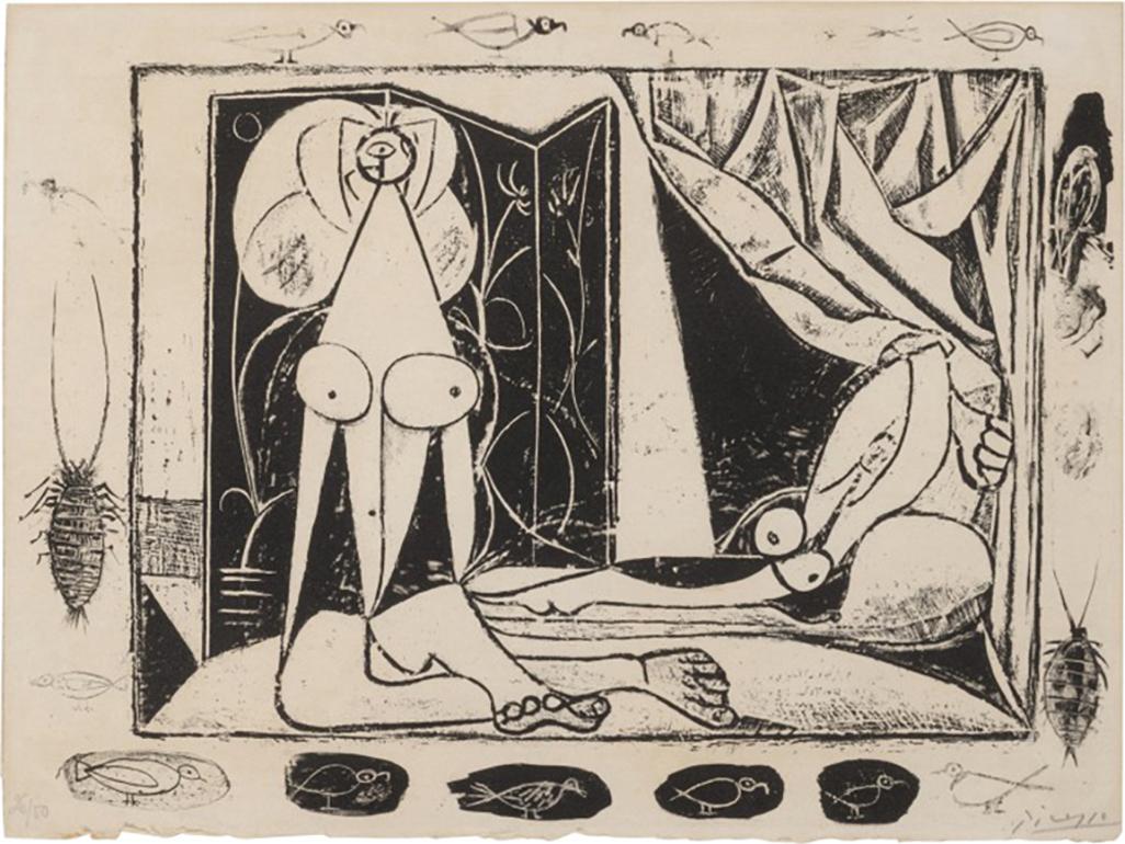 Pablo Picasso Figurative Print - Les Deux femmes nues