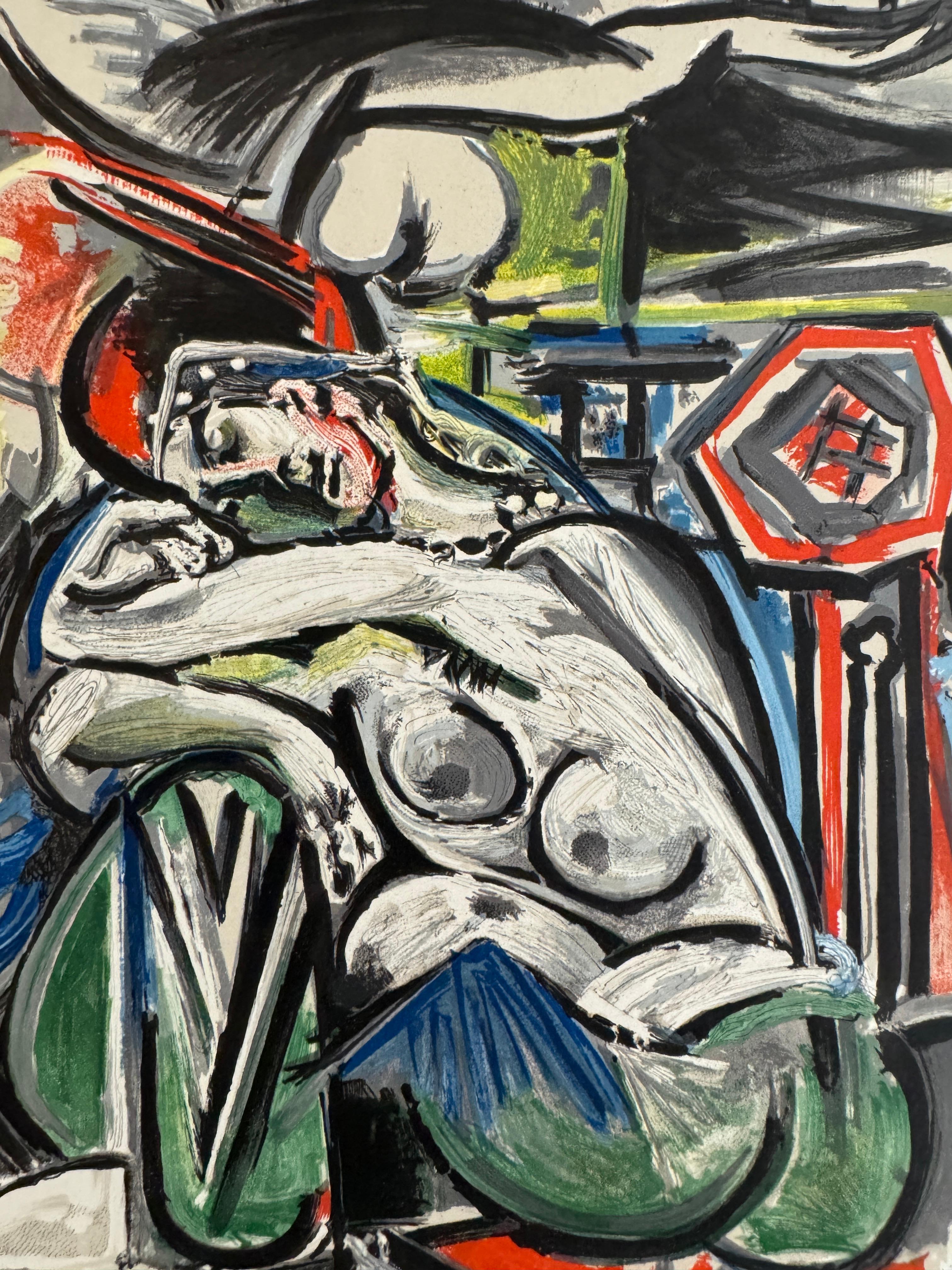Les Femmes d'Alger - L'Héritage De Delacroix (after) Pablo Picasso, 1964 in vendita 2