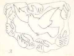Les mains liées III - Picasso, Hands, Dove