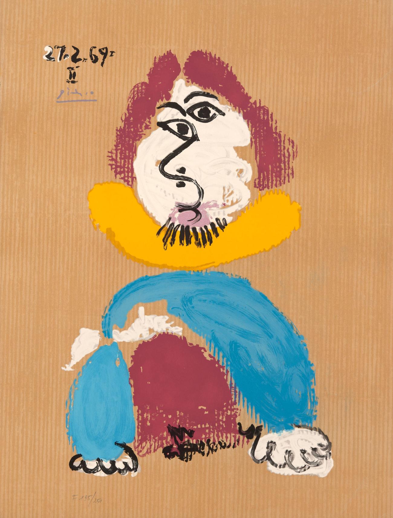 Figurative Print Pablo Picasso - Les portraits imaginaires : une assiette