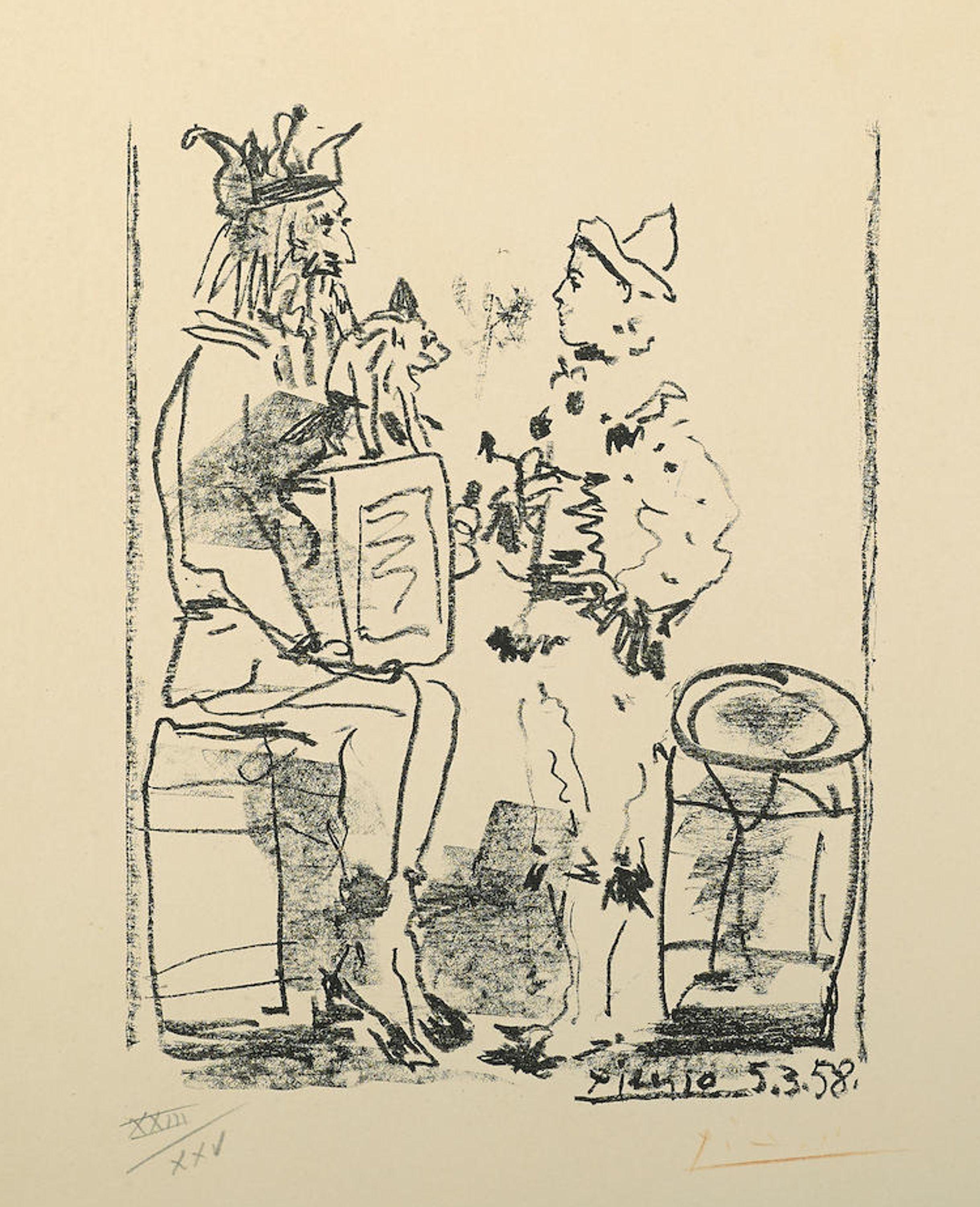 Les Saltimbanques, from Souvenirs d'un collectionneur (B. 855; M. 285) - Print by Pablo Picasso