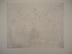 Les Saltimbanques : La Danse - Original etching (Bloch #15)