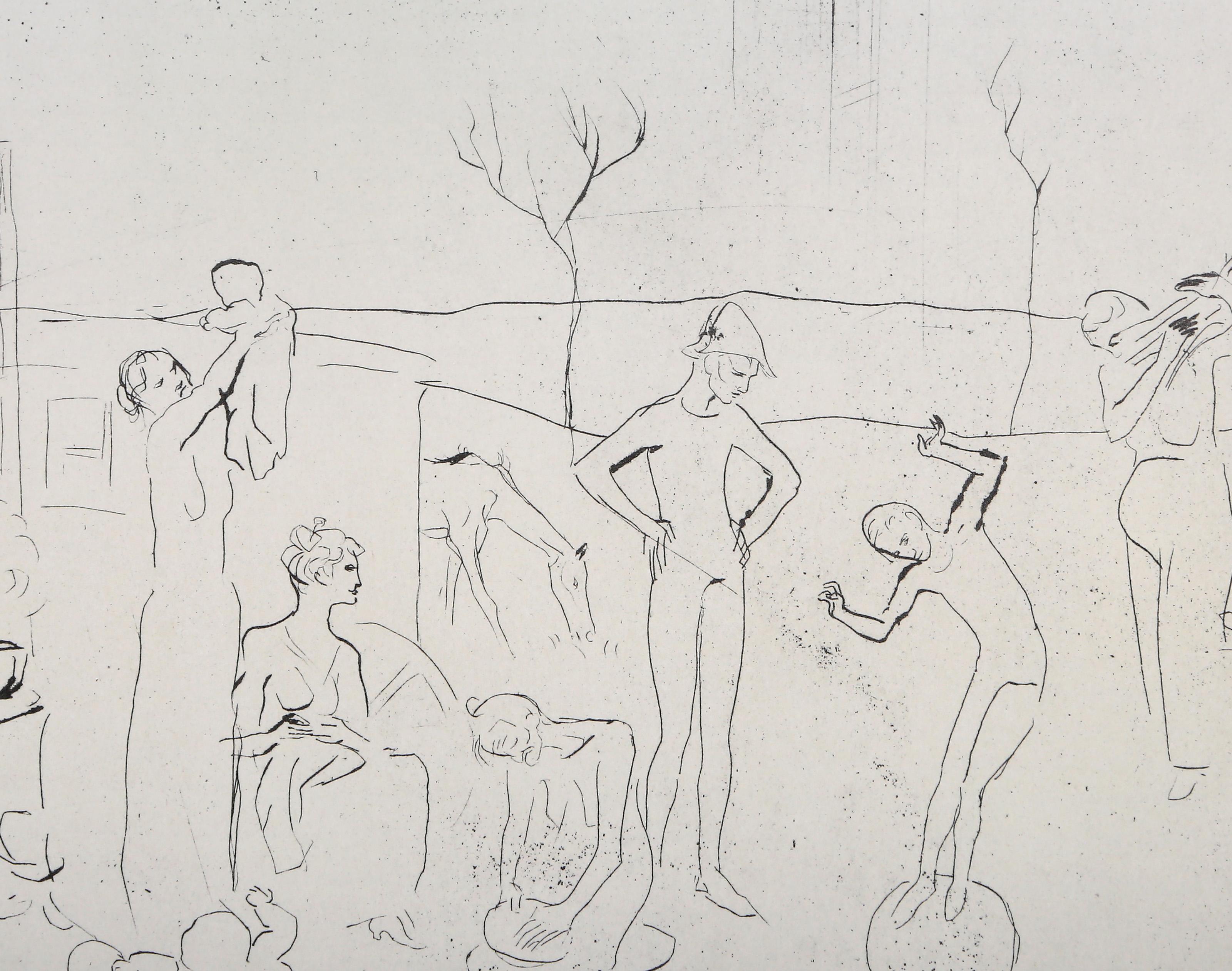 Les Saltinbanques, colotipia moderna (after) Pablo Picasso en venta 1