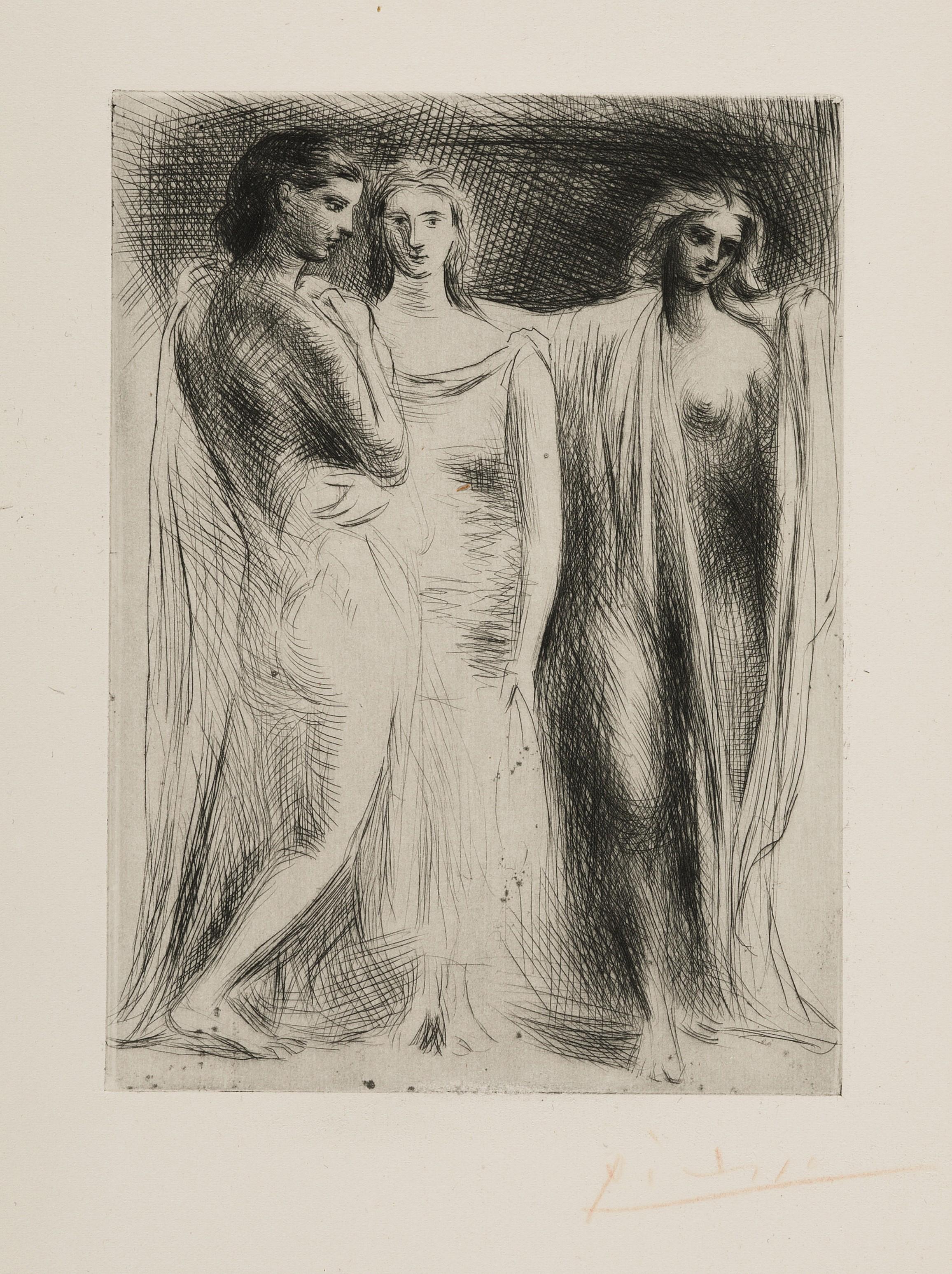 Pablo Picasso Figurative Print - Les Trois Femmes (Bloch 51)