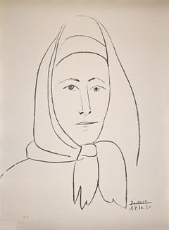 L'Espagnole - Original Lithograph by Pablo Picasso - 1960