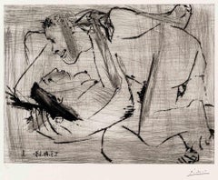 L’Etreinte - Etching by Pablo Picasso - 1963
