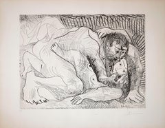 L'Etreinte II - Gravure de P. Picasso - 1963