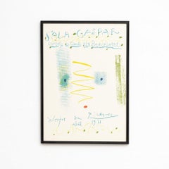Limited Edition Dibujos de Picasso Color Franed Lithographic Poster, 1961