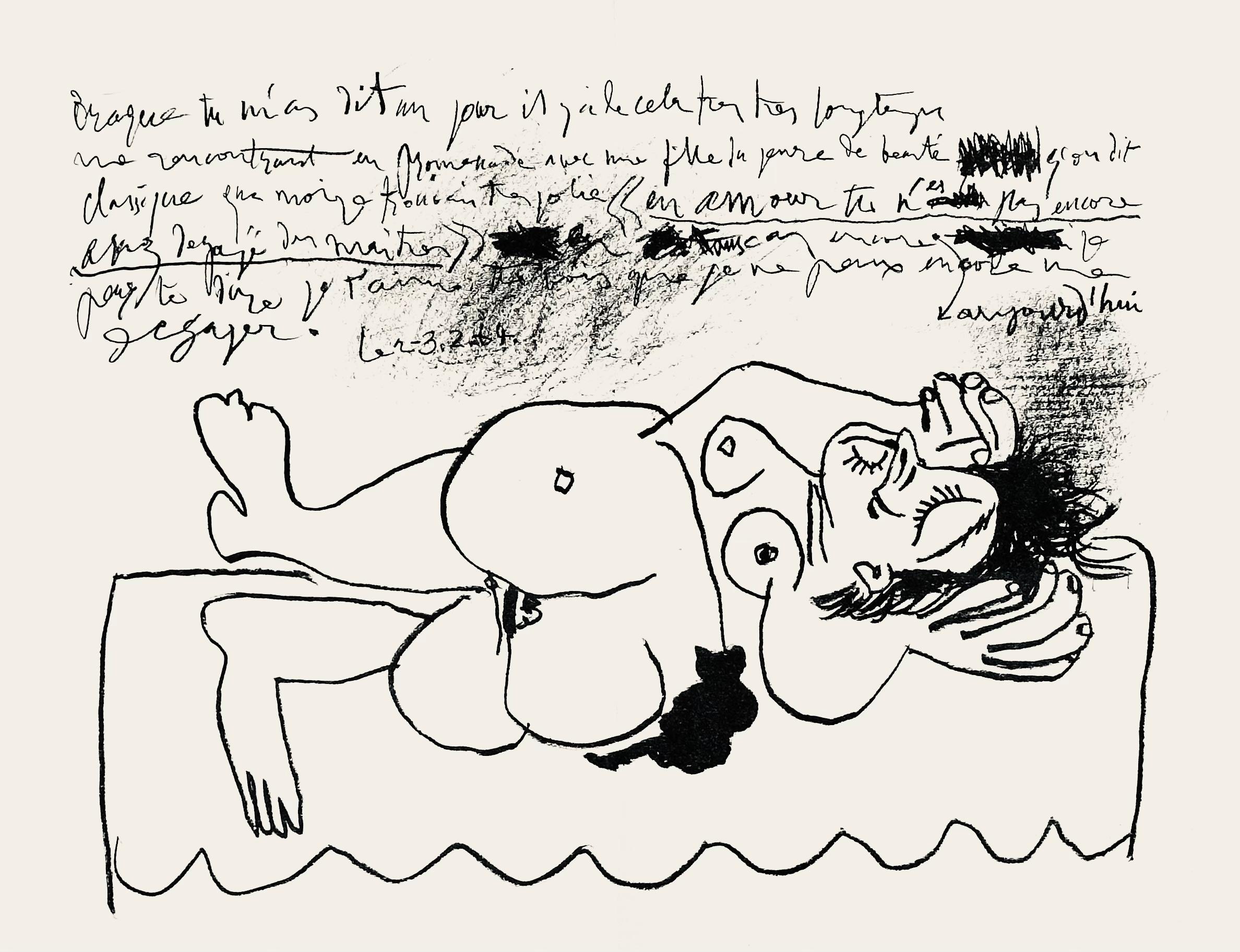 Litografía original de Pablo Picasso. Bibliografía Mourlot 401