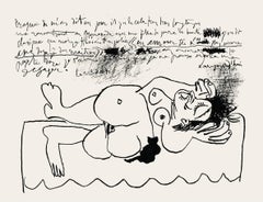 Litografía original de Pablo Picasso. Bibliografía Mourlot 401