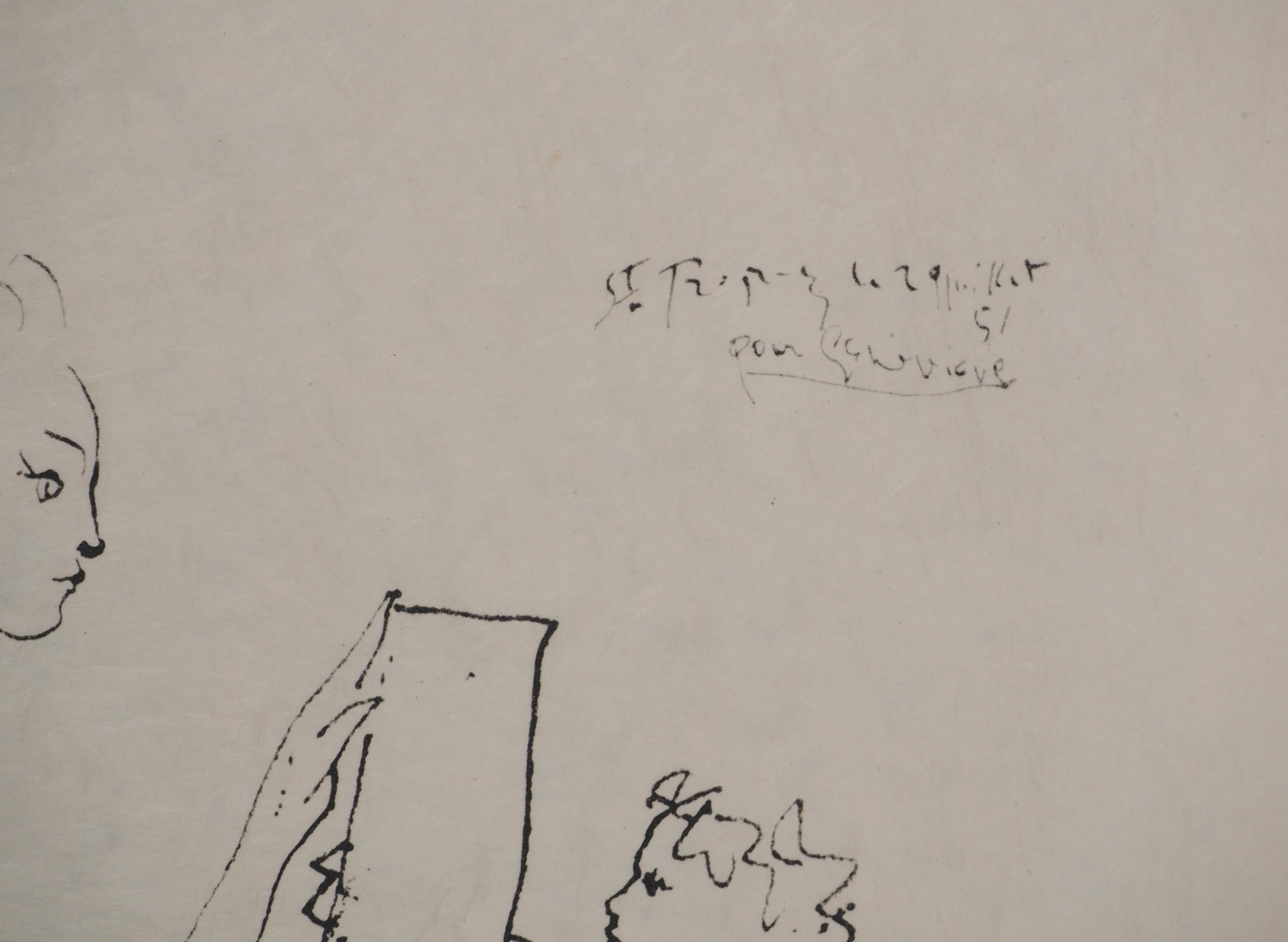 Love as a Painter - Lithograph - Print by Pablo Picasso