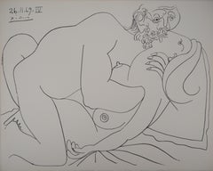 Baiser d'amour - Lithographie (Mourlot 1971)